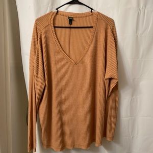 Women’s size large waffle knit, long sleeve